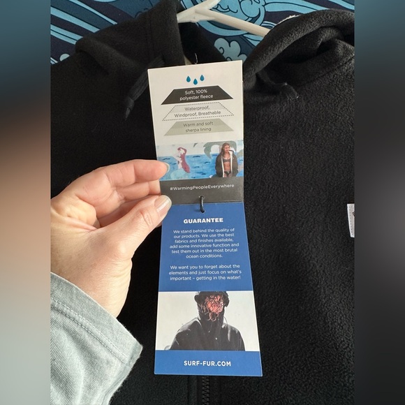 Surf fur Surf check hoodie, size M - Picture 4 of 10